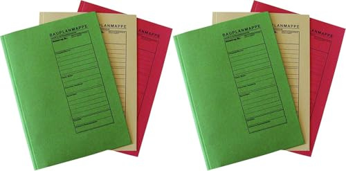 RNKVERLAG 2777 - Bauplanhefter für das Bauantragsverfahren, Maße (BxH) 230 x 318 mm, (2 Packungen)