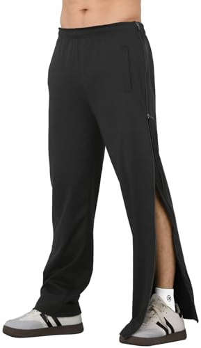HomKuch Uomini Allenamento Pantaloni Sciolti Laterale Apertura Pantaloni da Jogging
