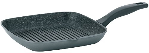 Kela Grill-Eckpfanne Stoneline 28x28cm aus Aluminium, Aluguss, schwarz, 28 cm