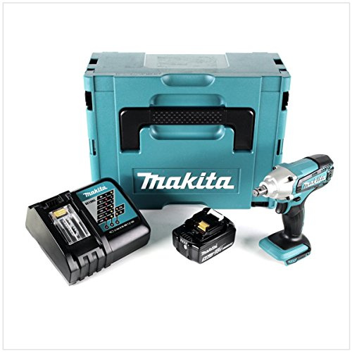 Makita DTW 190 RT1J Visseuse à percussion sans fil 18 V 190 Nm + 1 batterie 5,0 Ah + chargeur rapide Makpac 2