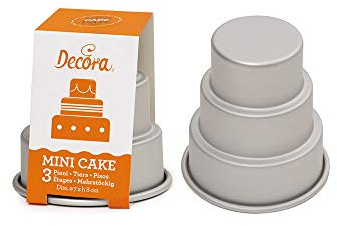 DECORA 0062972 Molde para Mini Wedding Cake 3 Pisos