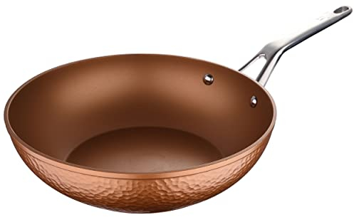 San Ignacio Origen - Wok de 28cm - Aluminio Fundido A Presión - Interior Quantanium Con Recubrimiento En Polvo Diamantado - Punto Inducción - Asa Soft Touch En Negro