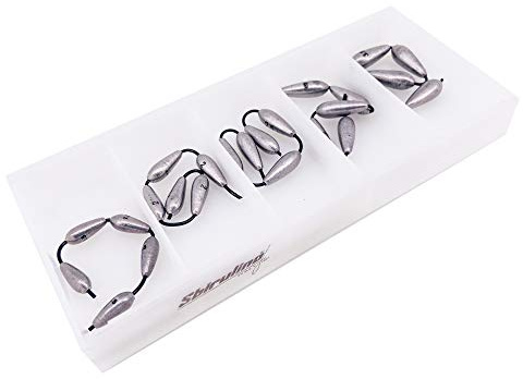 Sbirulino Angel-Torpillenset mit 25 Stück (5 Stück x 1.5-2-2.5-3-3.5gr) und praktischer Aufbewahrungsbox mit 5 Fächern