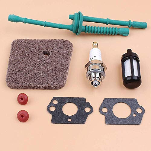 MQEIANG Grünes Kraftstoffschlauch Luftfilter Vergaser Rückschlagventil Kit für Stihl FC100 FC110 FC55 FS100 FS100R FS110 FS110R FS130 FS130R Rasentrimmer