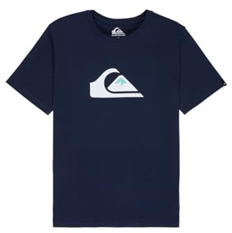 Quiksilver™ Comp Logo - T-Shirt ,Garçon , Bleu (Navy Blazer), 10 Ans