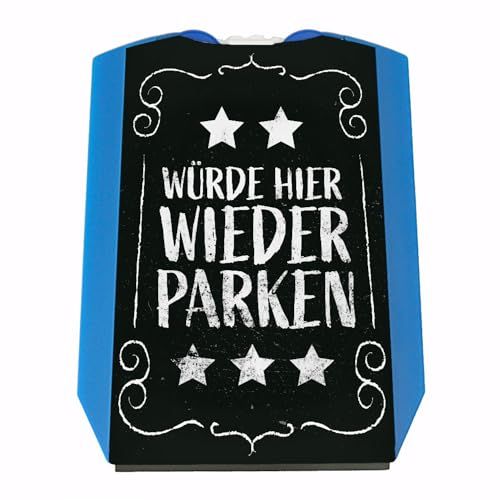 speecheese Würde Hier Wieder Parken Parkscheibe mit Eiskratzer und 2 Einkaufswagenchips Fünf Sterne Parkplatz - zeige DASS es dir Hier gefällt mit Dieser lustigen Spruch-Parkscheibe -
