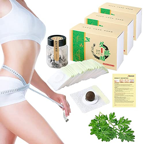 Adesivi naturali Herbal Belly, 90 pezzi Mugwort Navel, adesivi Mugwort Navel, adesivi per ombelico, artemisi, cerotti detox