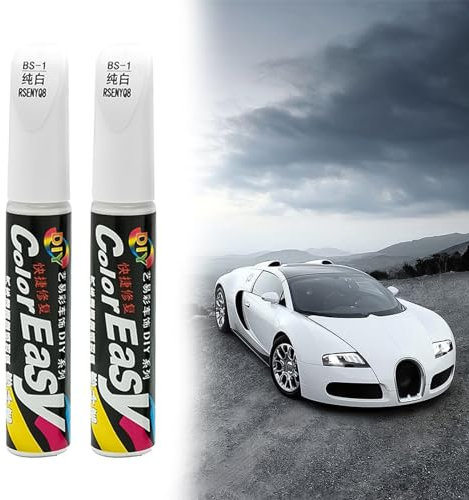 KDJXZ Car Touch Up Paint 2PCS White, Touch Up Paint Pen for Car Scratch Repair