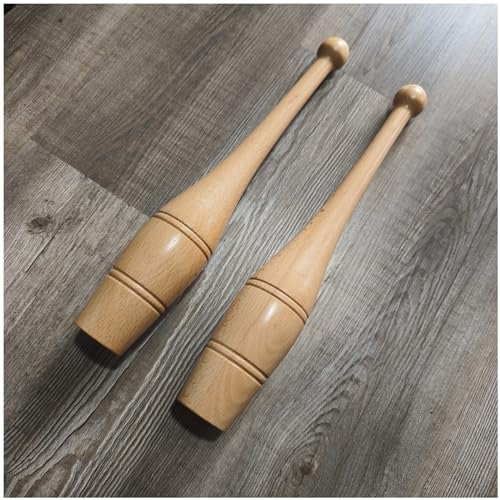 LXLZYXSF Clubbell Fitness Holz Starter Club Für Funktionelles Griffkrafttraining, EIN Paar Power-Keulen Indische Keulen Übungsstangen, Fitnessstudio Zuhause Workout-Ausrüstung