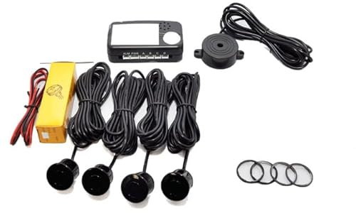 CISBO Parking Reversing Sensor Kit with 4 Sensors and Audio Buzzer SB336-4 (White)