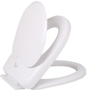 Wttfc Abattant WC avec SièGe Enfant IntéGré,PP Material Cuvette Toilette,Abattant WC avec Reducteur Enfant,WC Enfant,U-Shaped Couvercle WC Universelle, Fermeture en Douceur,Blanc