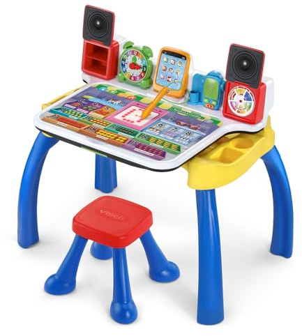 VTech Explore and Write Deluxe Activity Desk (Frustration Free Packaging), Blue