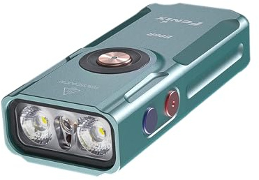 Fenix E06R Schlüsselbundleuchte, 700 Luem Aufladbar EDC Taschenlampe, Hohe Helligkeit LED Schlüsselanhänger, Kleine und Kompakte Taschenlampe für Outdoor Camping Täglich, Grün