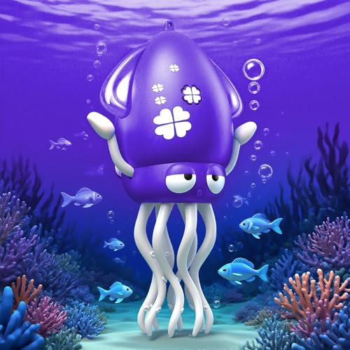 Juguete inteligente de pulpo bailarín con luces LED y música, juguetes interactivos recargables para bebés con evitación de obstáculos, regalo sensorial ideal para Navidad y cumpleaños (Morado)