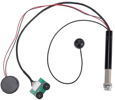 CHICIRIS Pastilla de Guitarra Acústica con Micrófono, Instalación Dual, Control de Volumen de Tono Ajustable para Instrumentos Folclóricos, Mandolina, Violín, Construcción de Metal, Rendimiento