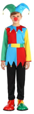 Lito Angels Costume con Cappello per Bambina, Rosso, 9-10 Anni 140