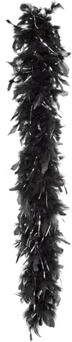Boland - Federboa 50 g, Länge ca. 180 cm, 20er Jahre, Gatsby, Karneval, Halloween, Fasching, Mottoparty, Kostüm, Theater