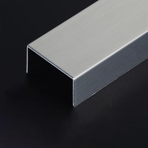 Coayuou Baguette Finition Carrelage Baguette en U 100cm* 3 Pièces Baguette d'angle Aluminium Profilé De Transition Résistance Exceptionnelle pour Vos Projets De Rénovation(Option 8,5mm)