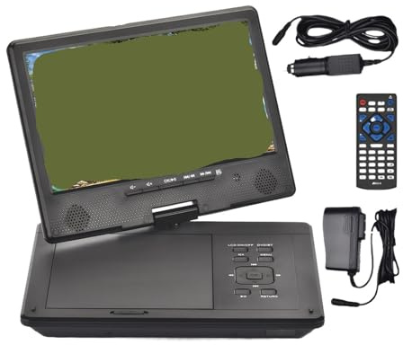 Lettore DVD, Lettore DVD mobile HD da 12,5 pollici - Lettore video ad alta definizione con compatibilità Bluetooth wireless