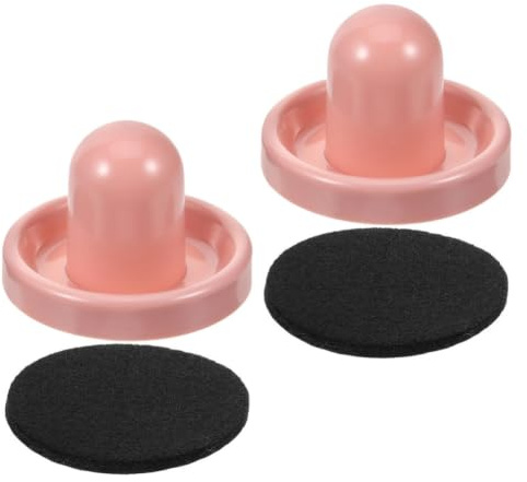 YARNOW Kit de 2 Pousseurs de Hockey Air en Abs Rose Technologie de Brosse, Accessoires Pratiques pour Parties et Salles de Jeux, Expérience de Jeu Améliorée