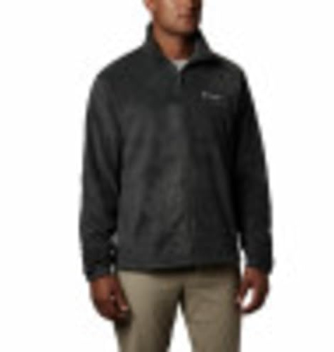 Columbia Men's Steens Mountain 2.0 Full Zip Fleece Jacket, Charcoal Heather, XX-Large