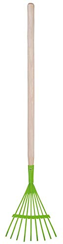 Esschert KG101 Fallen Fruits Children Lawn Rake - Green