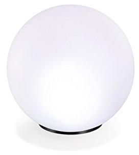 Esotec Solarkugel für den Garten multicolor | LED-Gartenkugel mit AKKU | Bodenleuchten Gartendeko für draußen | Solarleuchten Kugelleuchten 7 Farben 6500K winterfest outdoor ⌀=20cm 102609