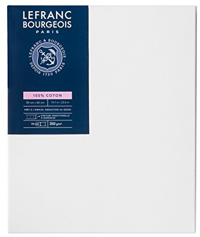 Lefranc & Bourgeois 11148 kilramsserie – klassisk, 100% bomull, 350 g/m², arkivkvalitet, syrafri för ökad hållbarhet, grundad – 50 x 60 cm