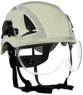 3M X5-SV01 Short Visor for X5000 Safety Helmet, Clear Anti-Fog Anti-Scratch Polycarbonate, ANSI