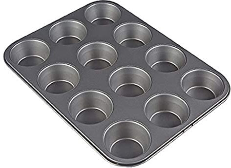 iPEAK Muffin Tray Non Stick Carbon Steel Cupcake Baking Pan (1 Pack)