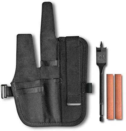 VICTORINOX Set Accessori Coltello Venture Pro Kit, Made in Switzerland, Fodero Multifunzionale con 2 Pietre per affilare e Trapano Piatto da 2 cm, Nero