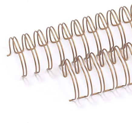 Craftelier - Set mit 2 Doppelringbindern für Alben, Notizbücher, Kalender oder Agenden | Ideal für Scrapbooking und Bastelprojekte | Ø 3,17 cm (1.25) - Farbe Bronze