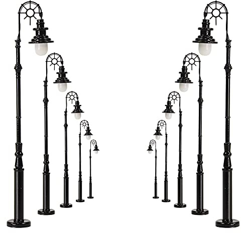 Evemodel LQS69 10 STK. Spur H0 1:87 Gartenlampen Parklaternen Leuchten 85mm Lampen Modellbau