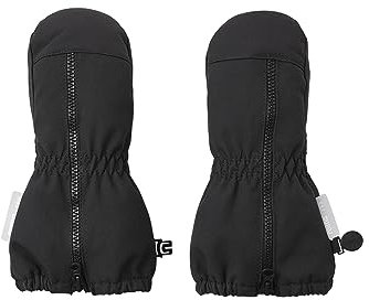 Reima Toddlers Tepas Mittens Schwarz - Primaloft wasserdichte warme Primaloft Kleinkinder Fäustlinge, Größe 2 - Farbe