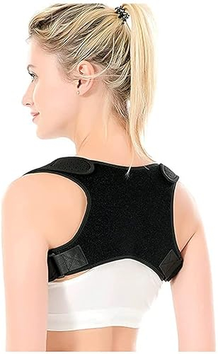 Haltungskorrektur für Männer und Frauen, Rückenbandage, Haltungskorrektur, Wirbelsäulenstütze, verstellbare Rückenstütze, bietet Druckentlastung von Rücken, Nacken und Schulter, verbessert schlechte