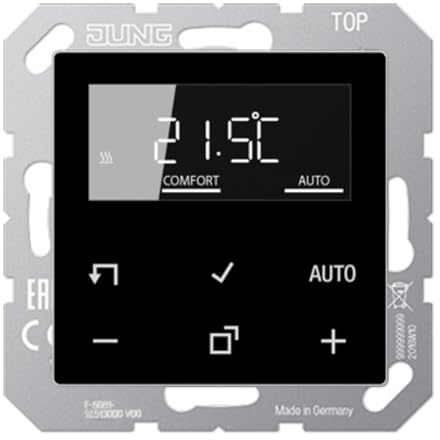Jung TRDA1790SW Thermostat mit Standard-Display, schwarz
