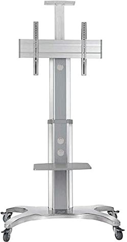 40-60 TV Stand,Mobile TV Cart Flat Panel Plasma TV Stand,Video Conference Mobile Cart,with Camera Tray and AV Shelf