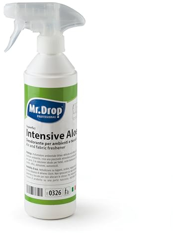 Mr.Drop® INTENSIVE ALOE deodorante per ambienti e tessuti superconcentrato ad alto rendimento - 6 flaconi da 500 ml