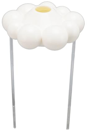 Fockety Nube de Lluvia para Riego de Plantas, Nube de Lluvia Goteante de Plástico Duradero, Fácil de Usar, Barra de Soporte de 20cm, Regadera para Suculentas y Plantas en Maceta (White)