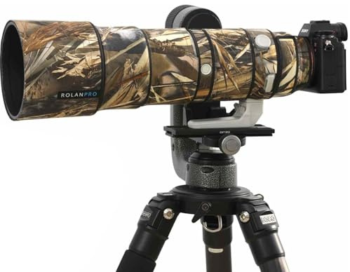 ROLANPRO Camouflage-Objektivdeckel für Sony FE 200-600 mm F5.6-6.3 G OSS Coat Lens Protective Sleeve Case – #39 wasserdicht