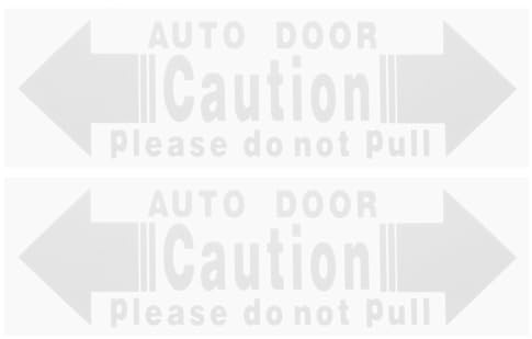 JECOMPRIS Lot De 2 Autocollants D'Avertissement Pour Portières De Voiture Ouvertes Protection Porte Voiture Adhésive Facile À Appliquer 7.68 X 2.56 Pouces Visibilité Blanche Pour Sécurité Automobile