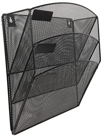 PLAFOPE Magazine Rack Zeitschriftenständer Wandhalterung Zeitschriftenhalter An Wand Wandmontierter Zeitschriftenhalter Metallwandkorb-organizer Zeitschriftenhalter Wand Vertikaler Datei-organizer
