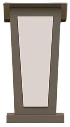 Rednerpult-Podiumständer aus Holz mit offenem Stauraum, ideal für Kirchen und Konferenzen, höhenverstellbar, Stehpult für Laptops