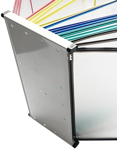 Dokumentenhalter aus Metall, vertikale Wandhalterung, für A4-Größe, Einzelsockel mit 20 Seiten