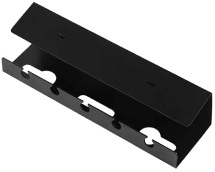 Kabelkorb Unter Schreibtisch Kabelmanagement unter dem Schreibtisch, Kabelablage unter dem Schreibtisch mit Klemme, Steckdosenleiste, Kabelhalter, ohne Bohren, robust, geräumig FüR Kabel(Black)