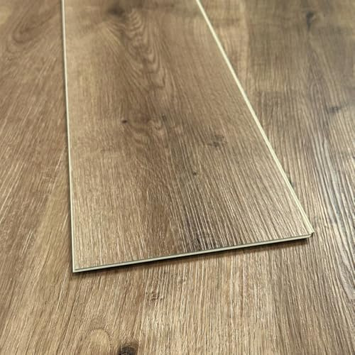 SPC Rigid Plank Flooring French Oak - Underlay Already Installed - Natural Plank Effect - Luxury SPC - Click Installation - Sold Per 2.193m2 Pack - Brown Oak