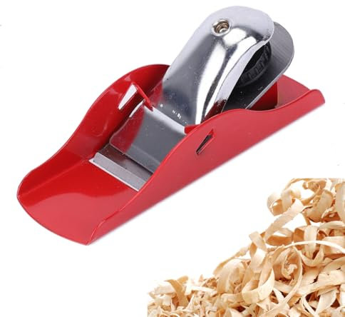 Wood Planer & Hand Planer | Professional Small Hand Planer for Trimming Doors, Wood Planning & DIY Crafts | Adjustable Manual Block Plane for Precision Edge Rounding, Furniture Repair & Woodworking