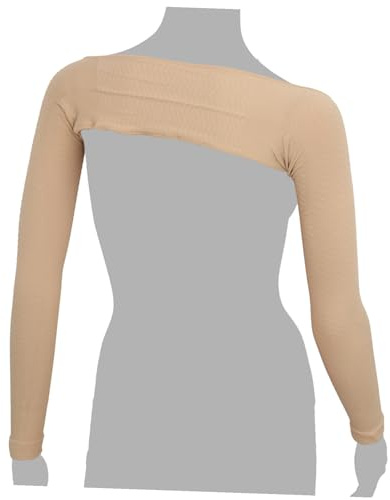 YOSADIER Damen Nahtlose Armformende Ärmel Hautfarbe Elastische Kompression Für Sport Und Fitness Zum Formen Arme Schulterbreite