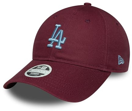 New Era Damen 9Twenty League Essential MLB Los Angeles Dodgers Baseballkappe, Dunkelrot