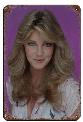 Actor Heather Locklear 13 Tin Sign Vintage Metal Pub Club Cafe Bar Home Wall Art Decoration Poster Retro 8x12inch(20x30cm)